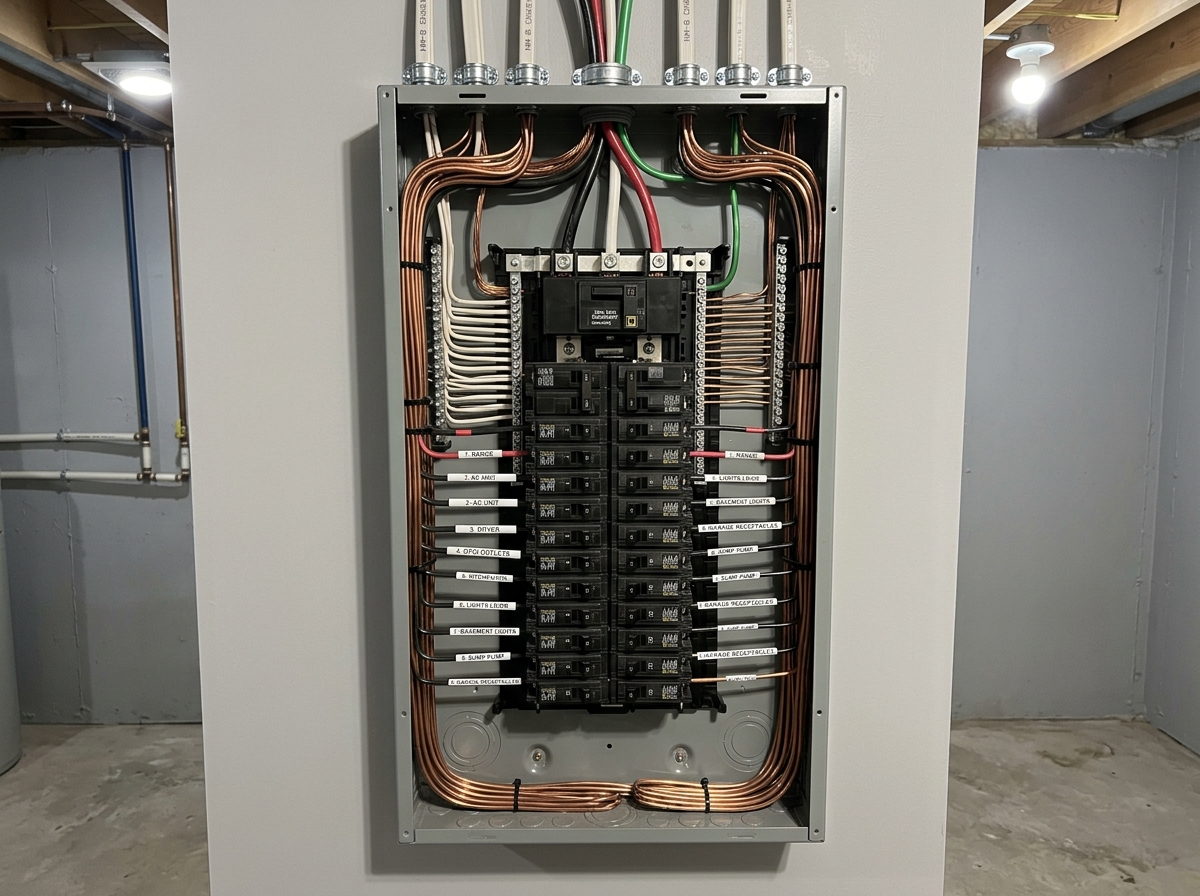 Completed 200 amp electrical panel upgrade in Toronto