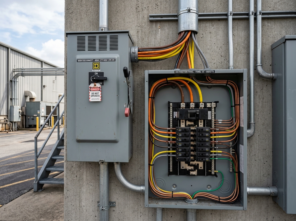 Commercial electrical distribution subpanel in Toronto